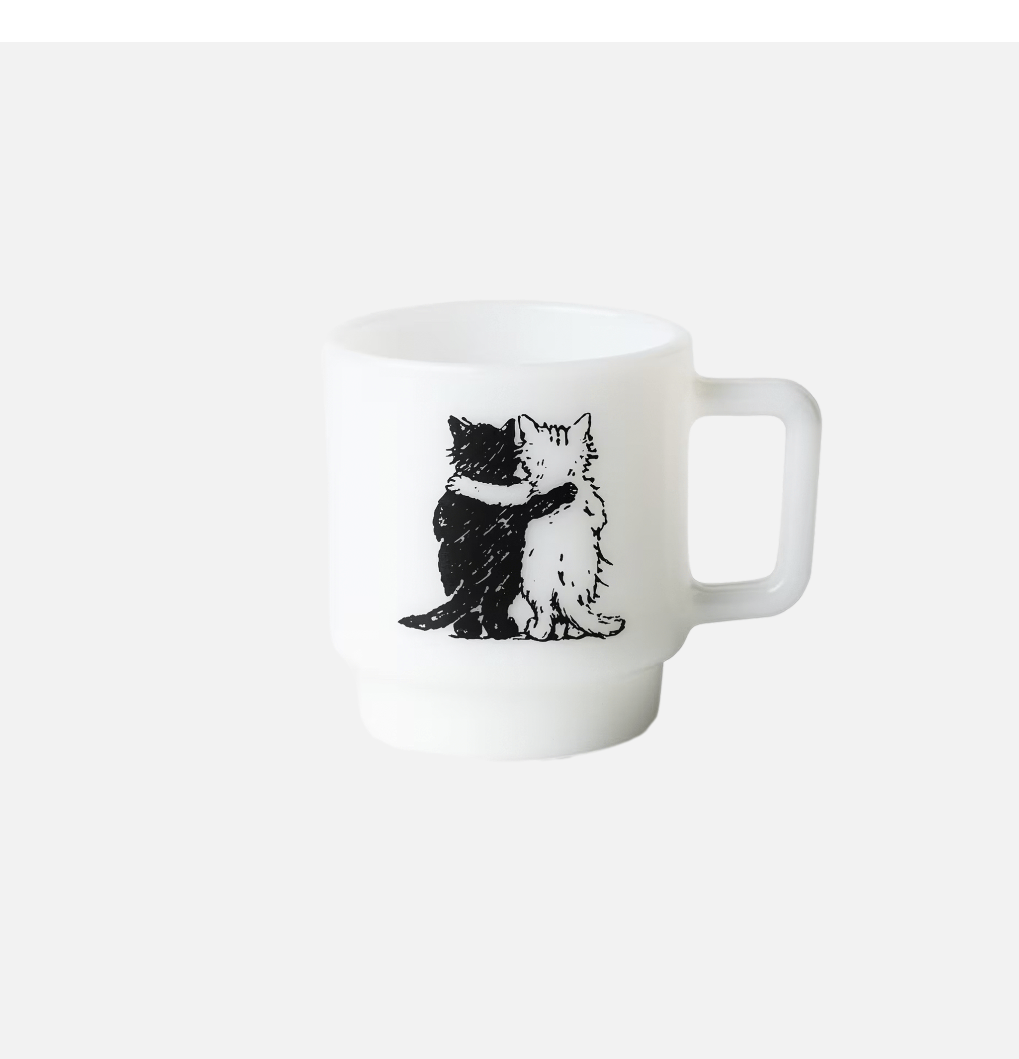 Carhartt WIP Hugging Cats Mug Verre Blanc