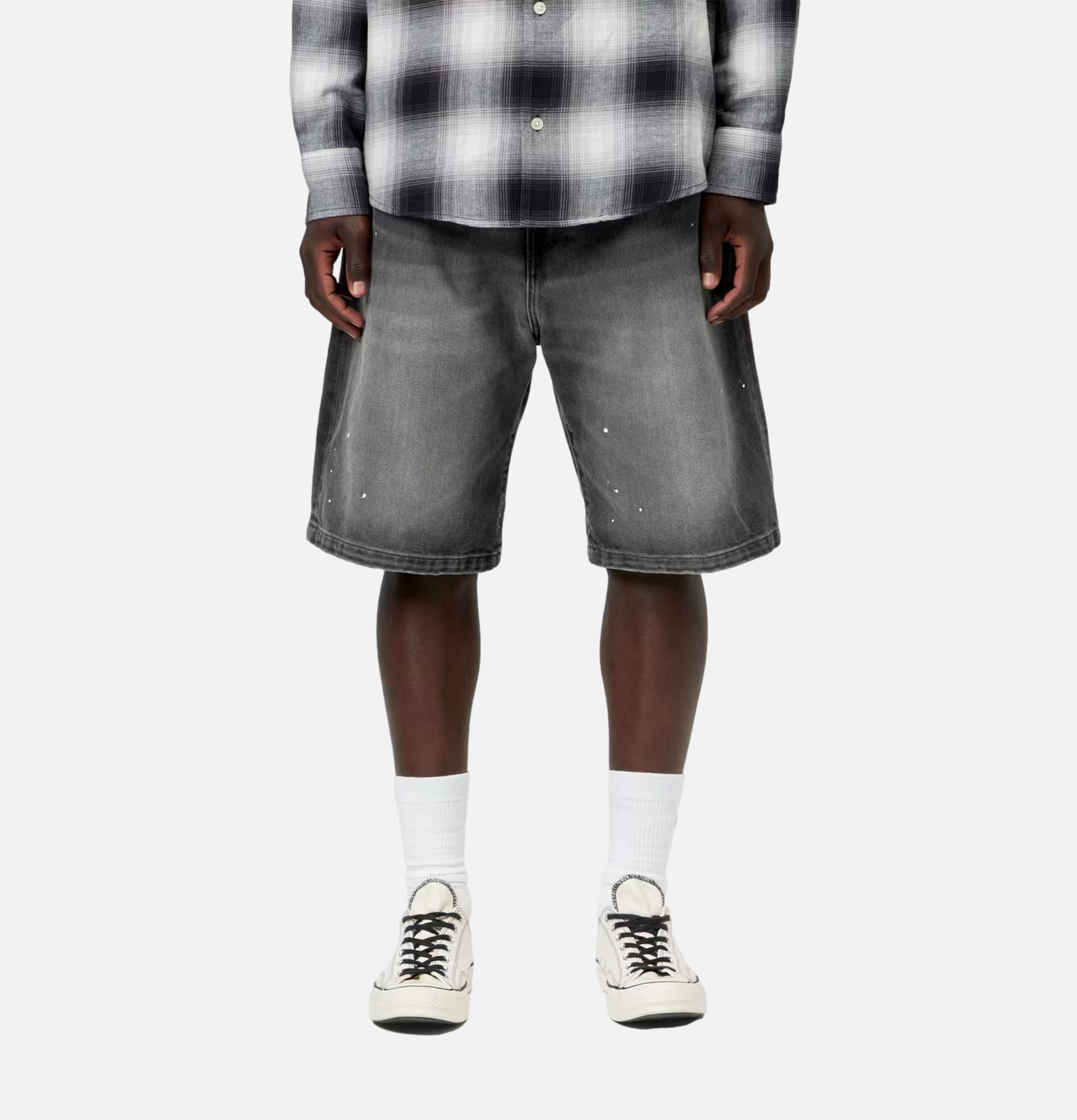 Carhartt WIP Landon Shorts Black Destroy
