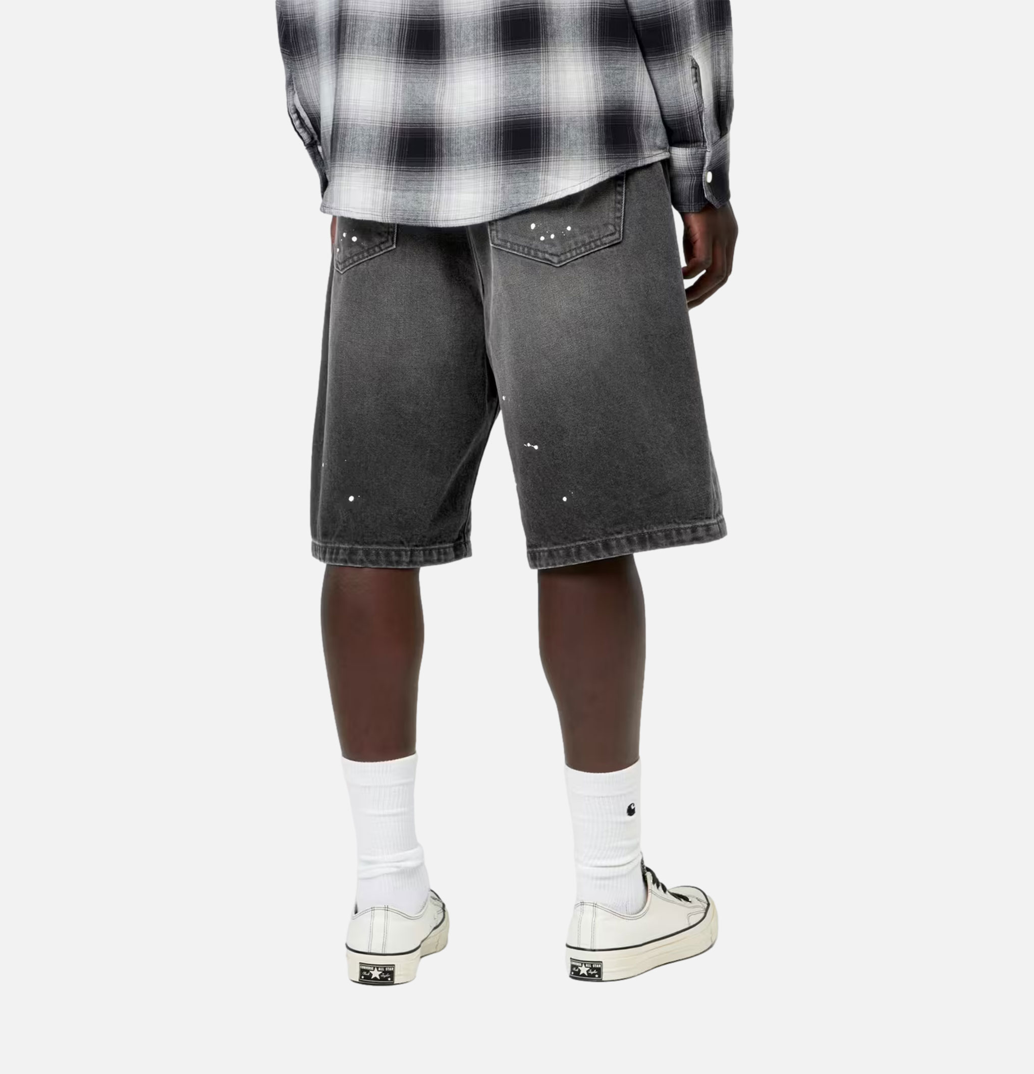 Carhartt WIP Landon Shorts Black Destroy