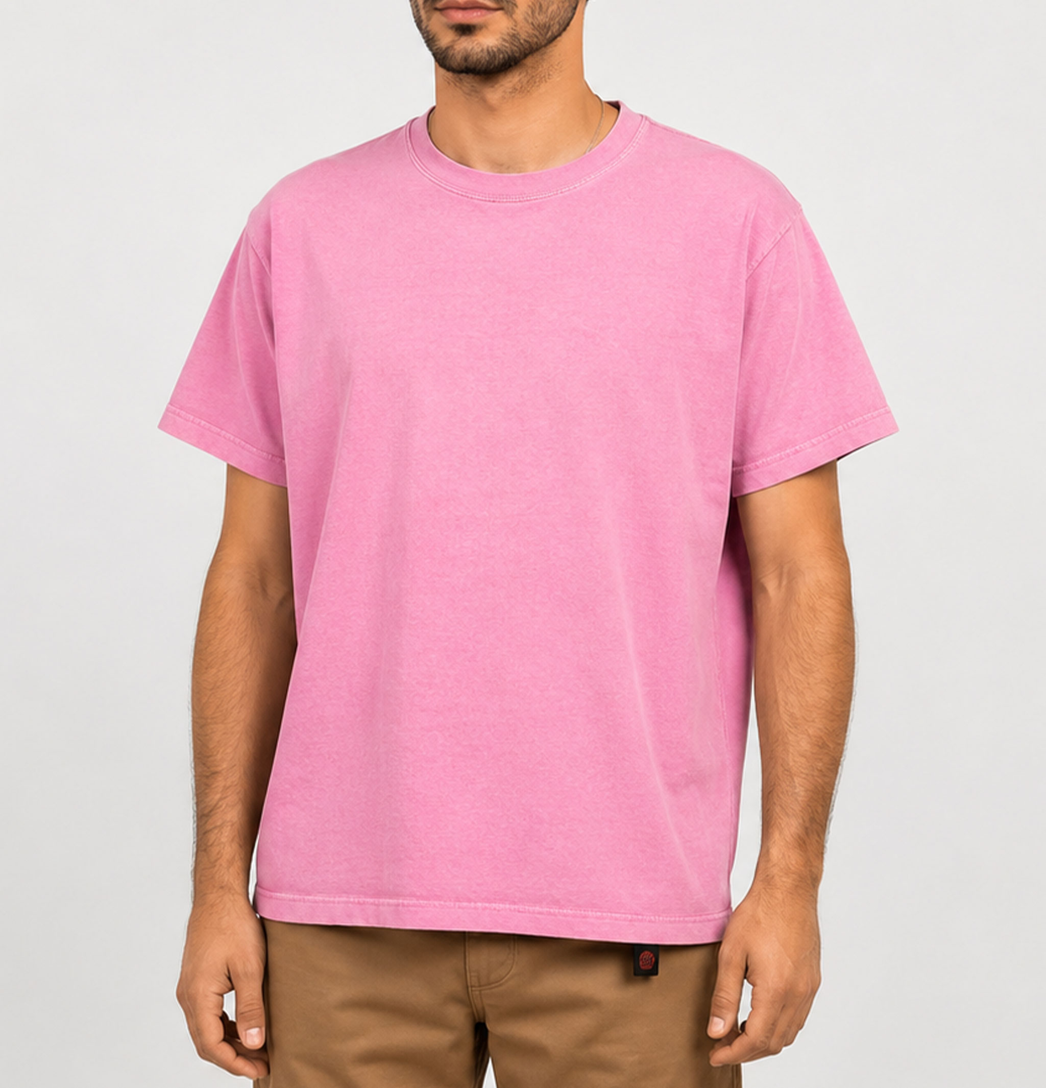 Good On Japan Crew Tee Pink