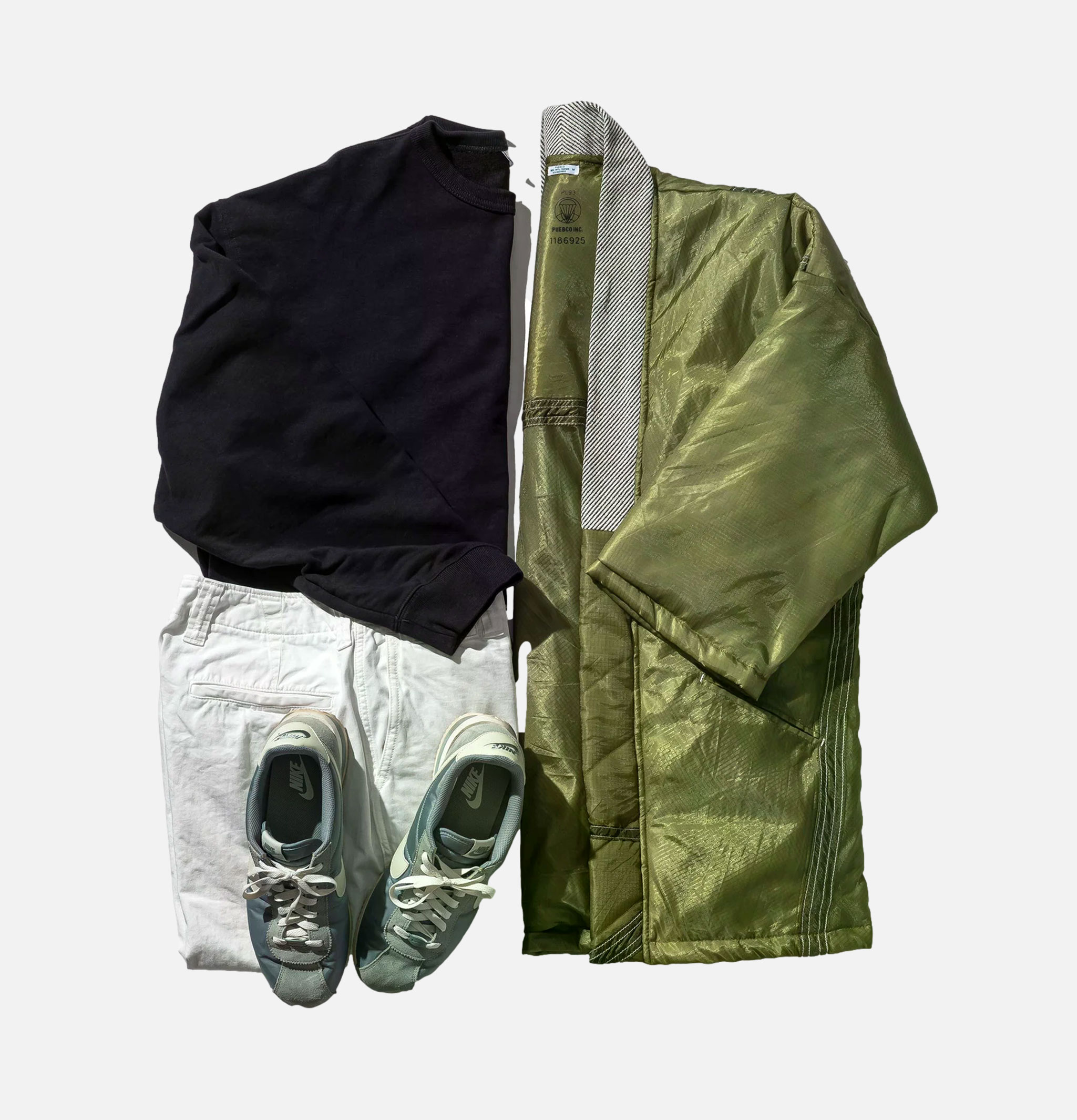 Veste Puebco Nylon Polyester Hanten Olive