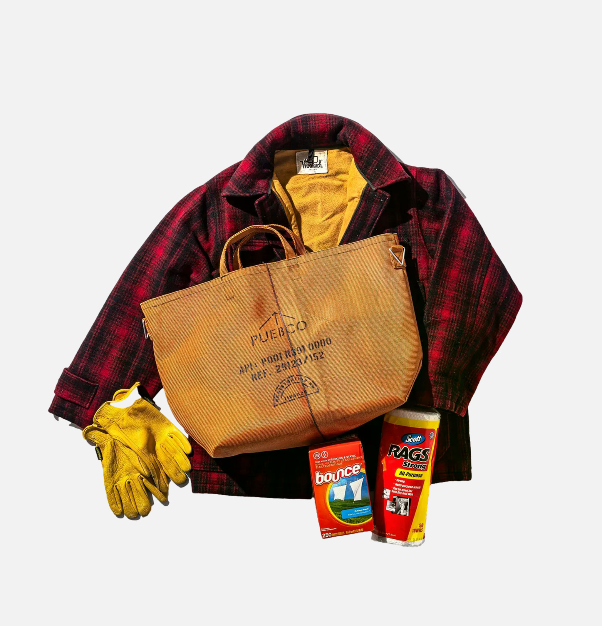 Puebco Flexible Container Fabric Bag Orange