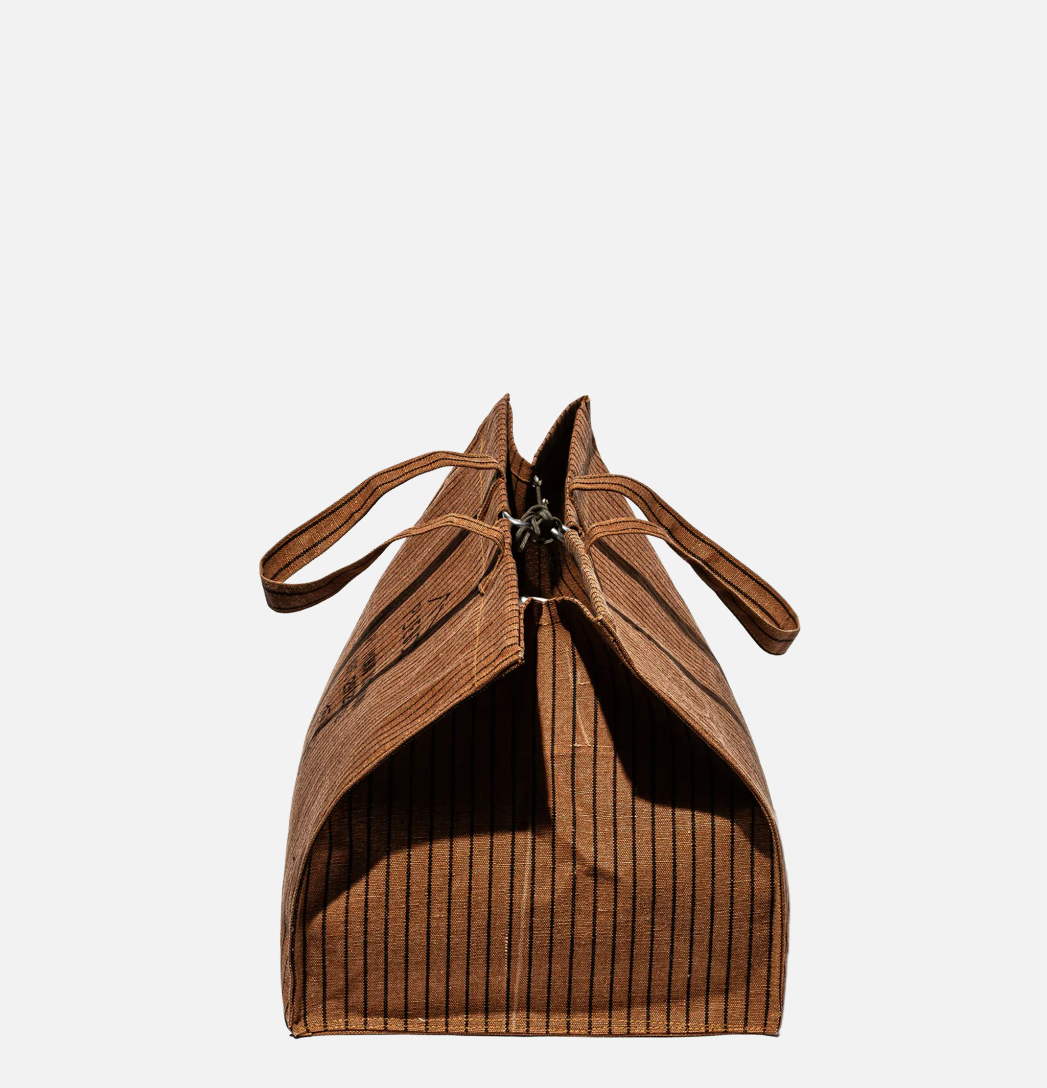 Puebco Brown Cotton Wide Bag