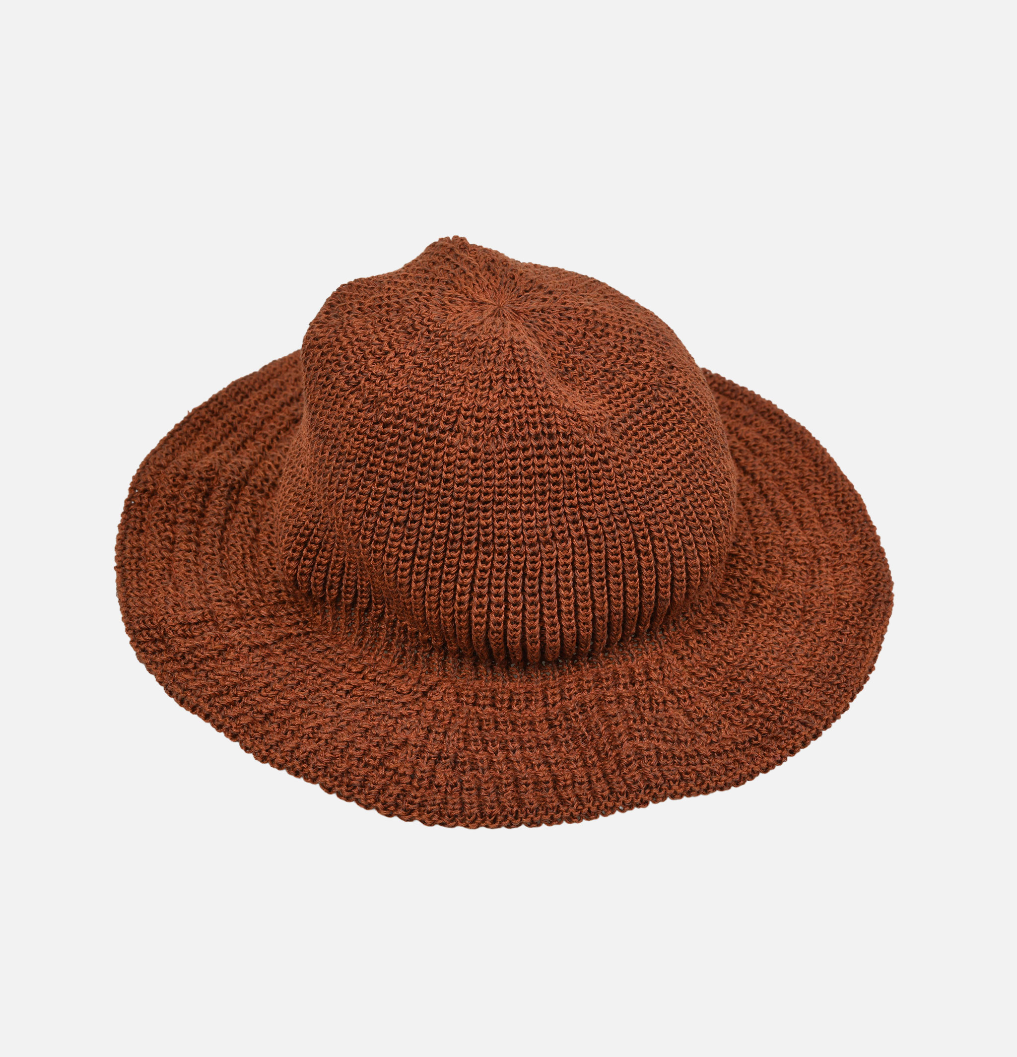 Found Feather Bell Hat Brown