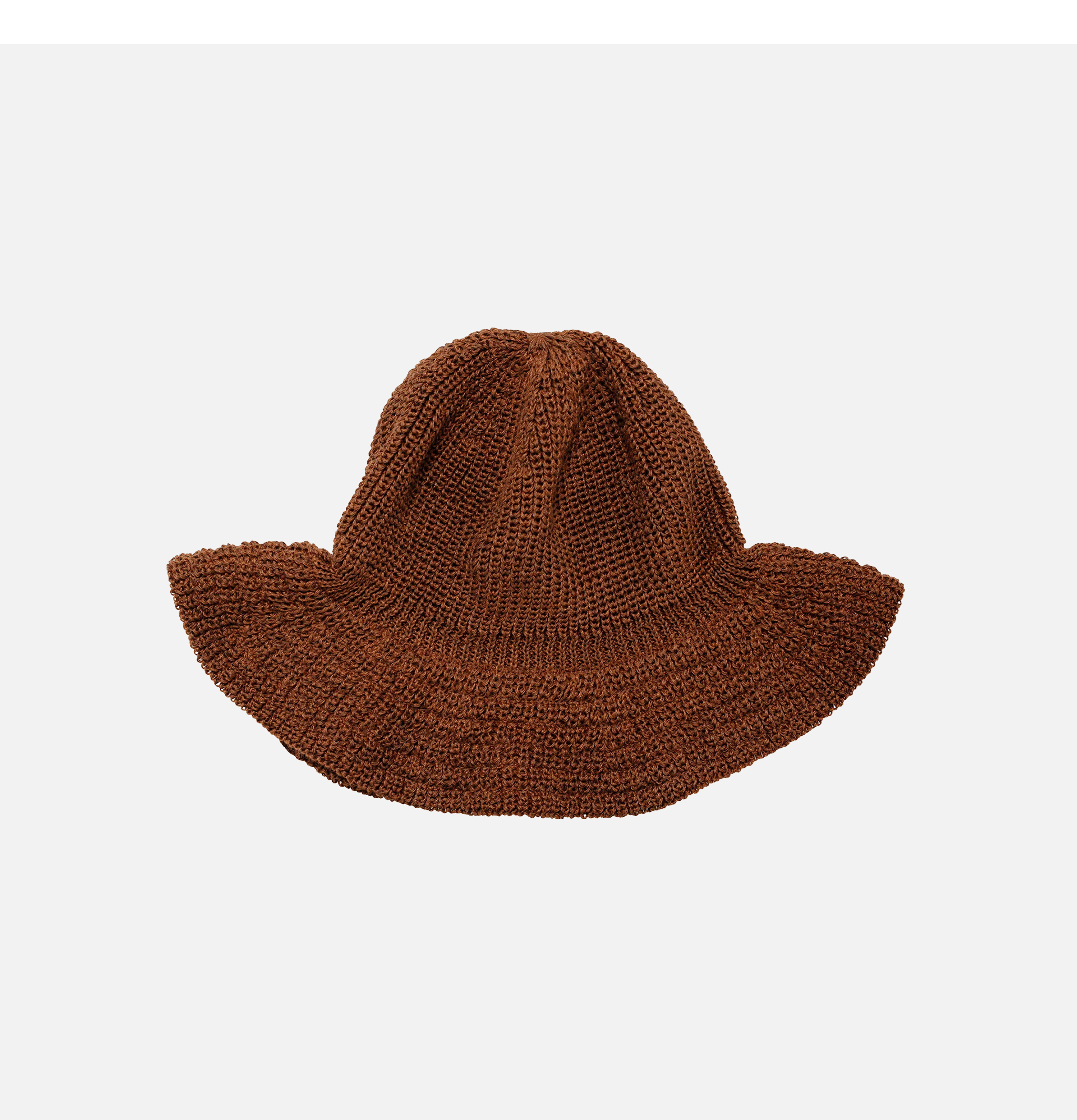 Found Feather Chapeau Bell Hat Brown