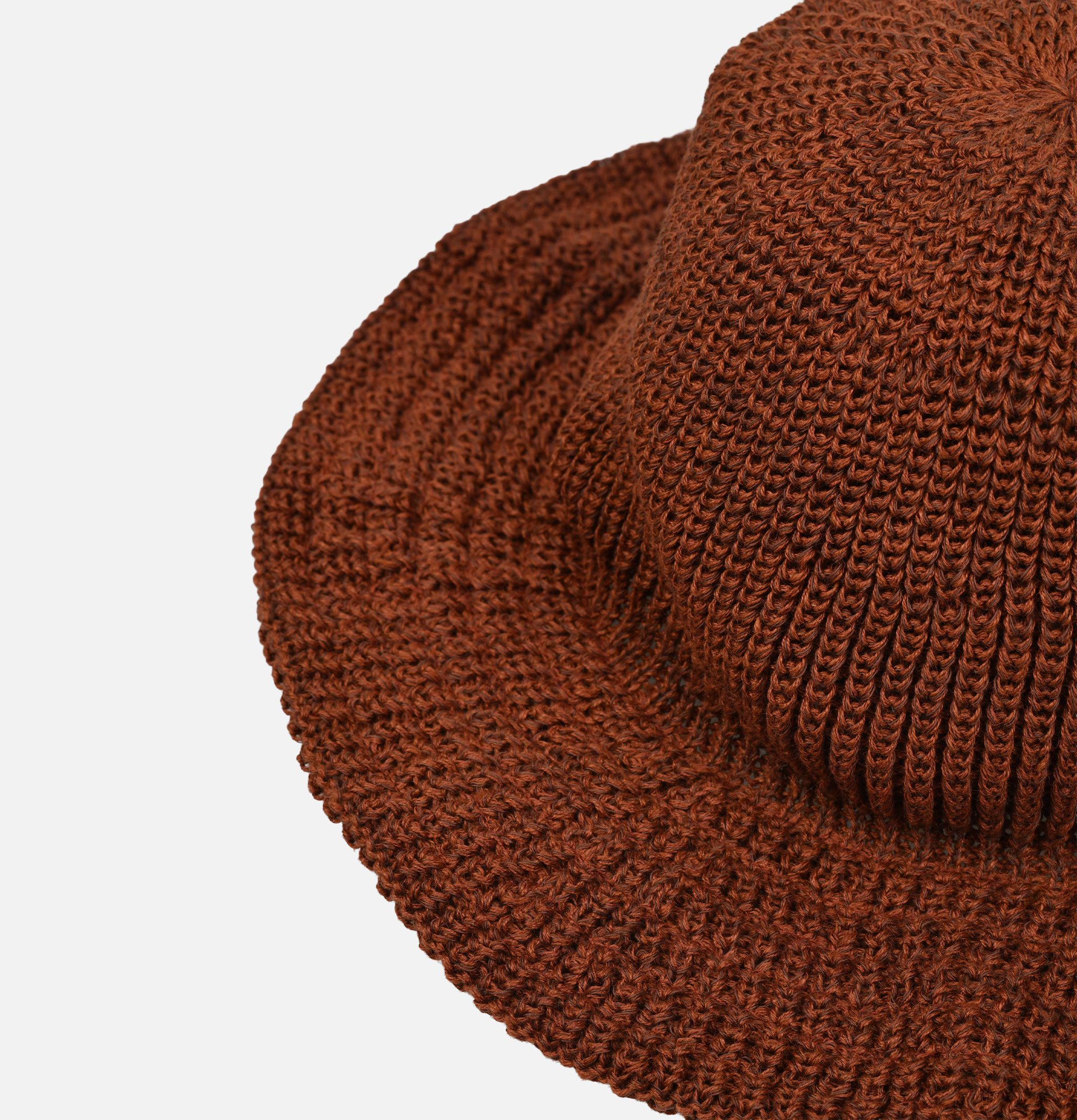 Found Feather Bell Hat Brown