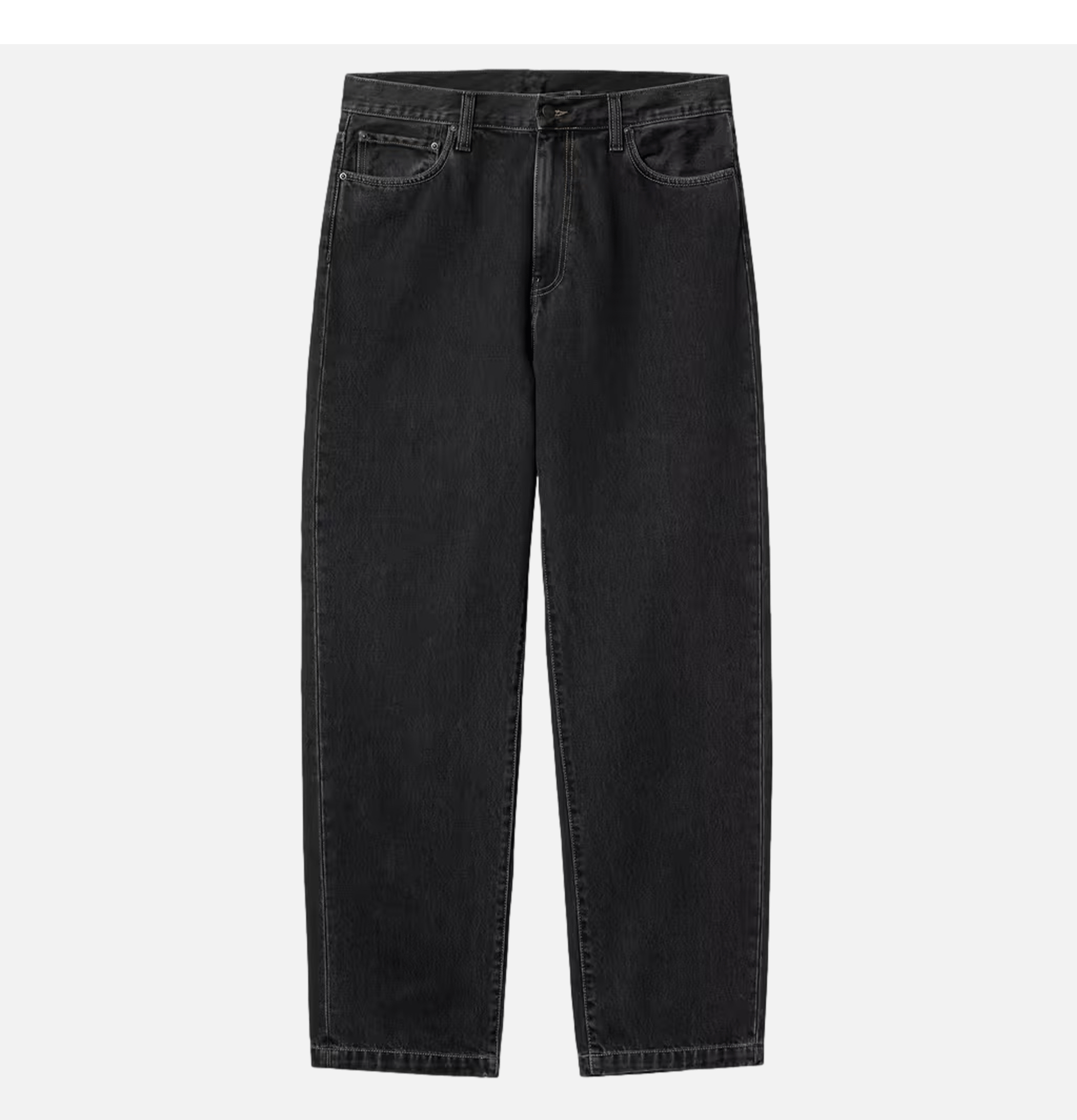 Carhartt WIP Aaron Pant Black Stone Washed
