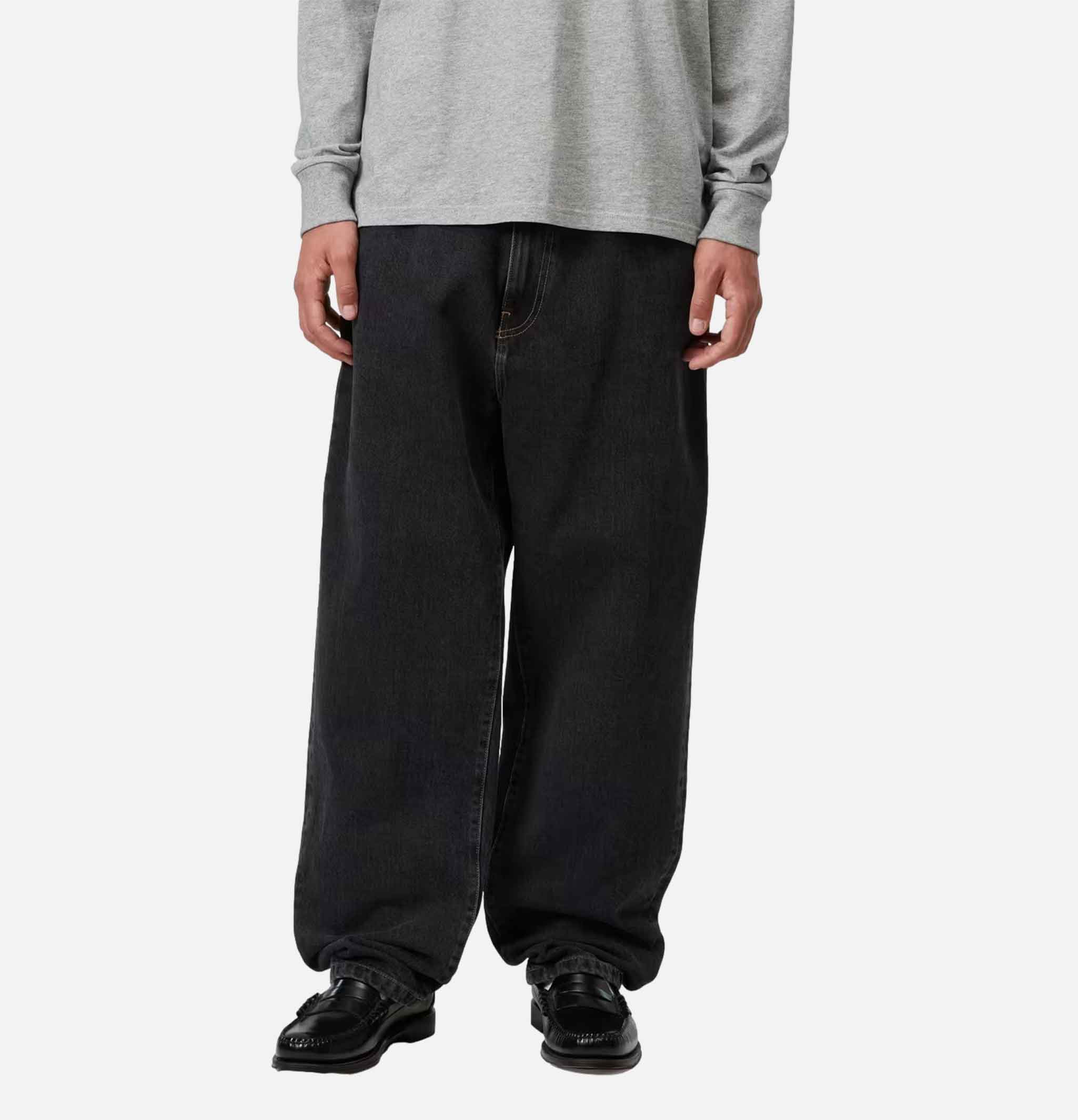 Carhartt WIP Aaron Pant Black Stone Washed