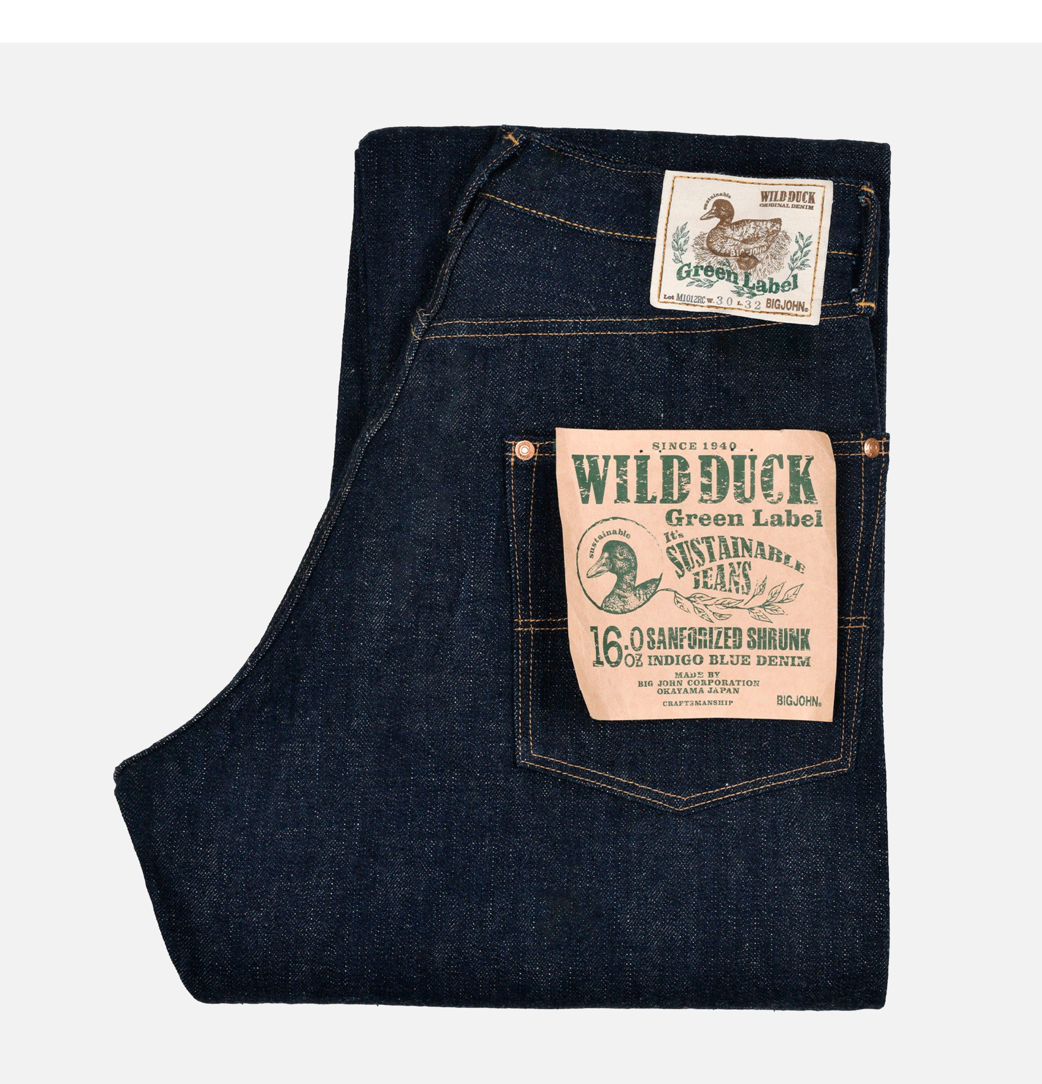 Jeans Big John Wide Straight Indigo