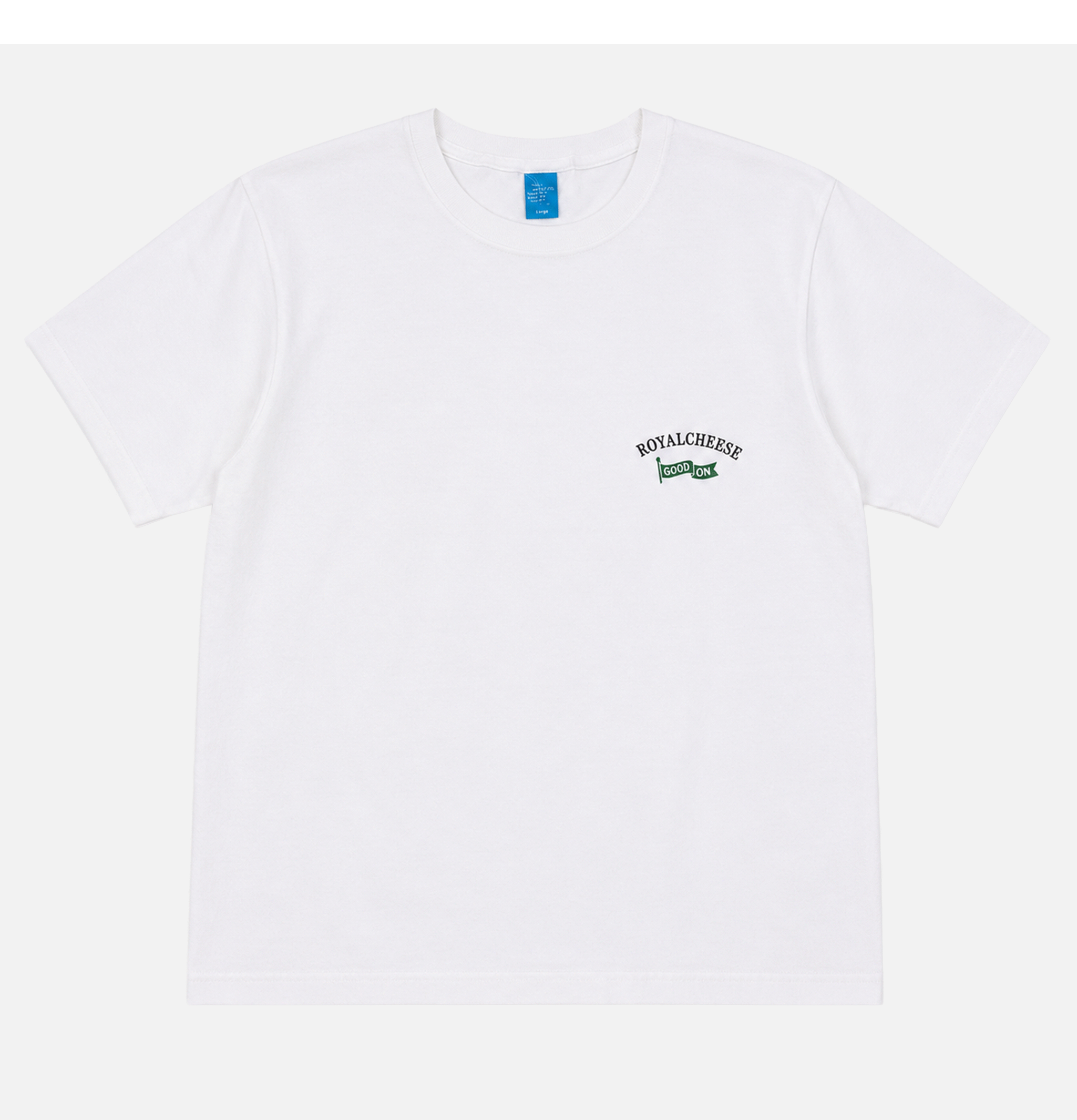 Good On S/s Crew Tee Royalcheese White